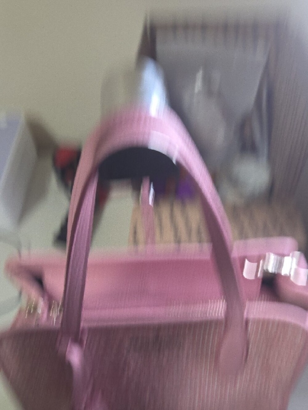 kate spade Pink Rowe Summer Tweed Satchel with Tassel Accent - Picture 4 of 11